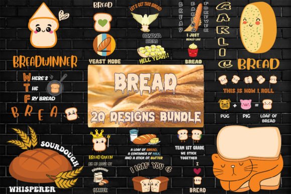 Bread Bundle SVG 20 Designs: Graphics and Print Templates Review