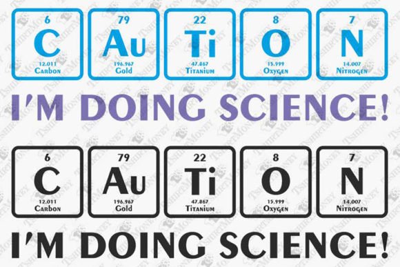 Caution I m Doing Science Funny Teacher Graphics for T-Shirt Designs