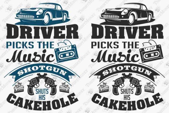 Driver Picks the Music Funny Movie Graphics and T-Shirt Designs