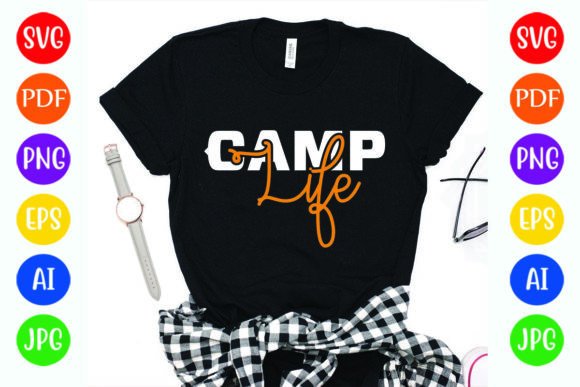 Funny Camp Life Camping Tshirt: A Graphic Design Asset Review