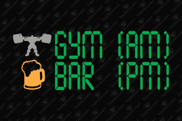 Funny Gym Workout Drinking Bar Graphics for T-Shirt Designs