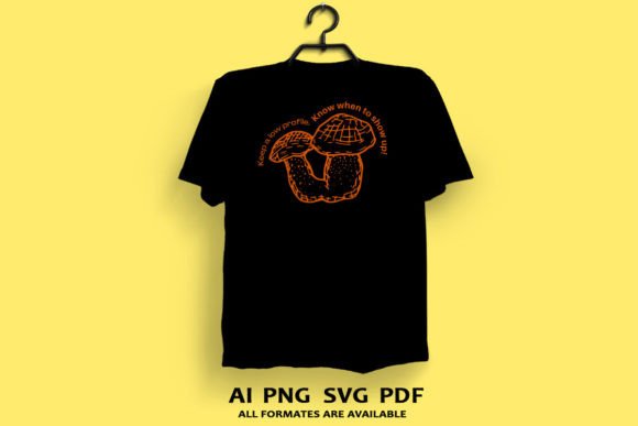 Funny Mushroom T-shirt Design: A Graphic Asset Review