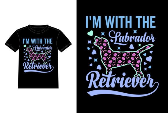 I m with the Labrador Retriever Funny Graphics for T-Shirt Designs