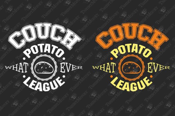 Potato League Coach Funny Anti Sports Graphics for T-Shirt Designs