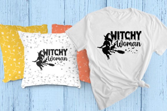 Witchy Woman Halloween Svg Tshirt Graphics for T-Shirt Designs